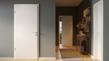 planeo Porte intérieure laquée Laque 2.0 - Ingo 9010 Laque blanche