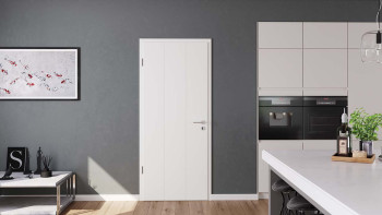 planeo Porte intérieure laquée Laque 2.0 - Kaike 9010 Laque blanche