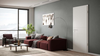 planeo Porte intérieure laquée Laque 2.0 - Karolis 9010 Laque blanche