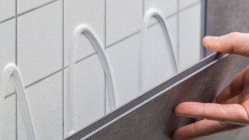 Revêtement mural en plastique - planeo StrongWall - Light Cement
