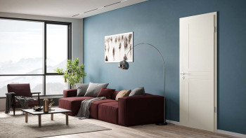 planeo Porte intérieure laquée Laque 2.0 - Korff 9010 Laque blanche