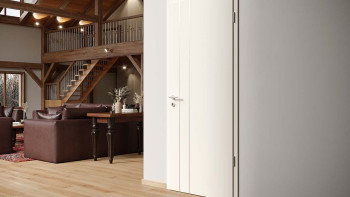 planeo Porte intérieure laquée Laque 2.0 - Lenno 9016 Laque blanche