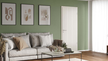 planeo Porte intérieure laquée Laque 2.0 - Liberto 9016 Laque blanche