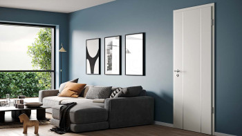 planeo Porte intérieure laquée Laque 2.0 - Lorelei 9010 Laque blanche