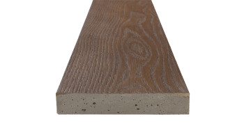 planeo Authoria PureBoard Plancher de terrasse massif - Chêne brun antique 3.6m structuré