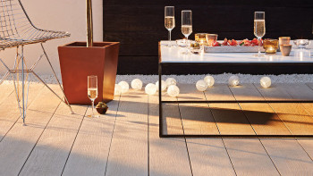 planeo Authoria PureBoard Plancher de terrasse massif - Light Grey 3.6m structuré