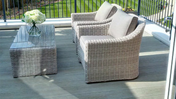 planeo Authoria PureBoard Plancher de terrasse massif - Light Grey 3.6m structuré