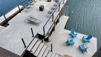 planeo Authoria PureBoard Plancher de terrasse massif - Light Grey 3.6m structuré