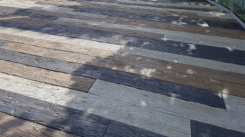 planeo Antica PureBoard Plancher de terrasse massif - White Oak 3.6m structuré