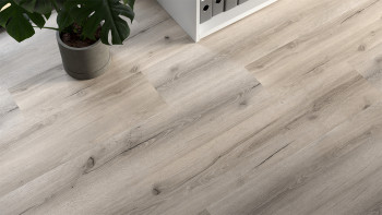 planeo Vinyle à clic rigide - GRANDline Rustic Grey Oak | Isolation phonique intégrée (NF-GL-705)