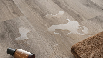 planeo Vinyle à clic rigide - GRANDline Rustic Grey Oak | Isolation phonique intégrée (NF-GL-705)