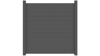 planeo Gardence Metallic - Clôture aluminium Carré Gris Anthracite DB 703