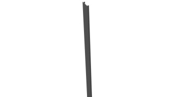 planeo Gardence Metallic - alu couvre-Poteau bande gris Anthracite 190cm 7x7cm