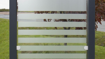 planeo Gardence Flair - Brise vue Verre - Bande Verticale 120 x 180 cm