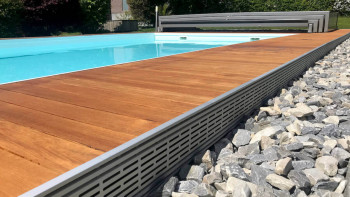 planeo griles de ventilation pour terrasses - profil de ventilation 1200x150x20mm
