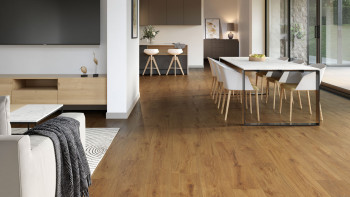 planeo Vinyle à coller - Objet Woodline chêne naturel | Grain synchronisé (PLDD2570-ENA)