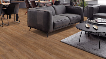 planeo Vinyle à clic rigide - FlexCore 55 Chocolate Oak | Isolation phonique intégrée (plfc-5145FS55)