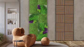 planeo Panneau acoustique - MixWall Timber Touch Ravon Oak 52 x 52 cm | Placage en bois véritable (PLMW-30011A)