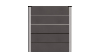 planeo Bac à plantes surélevé BPC Cube - Anthracite | DB703 70 x 70 x 75 cm