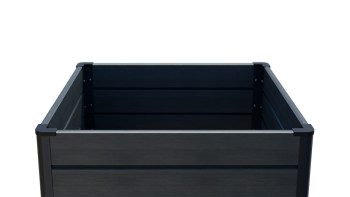 planeo BPC-Rhombus bac surélevé Cube - gris pierre co-ex. 70 x 70 x 79 cm