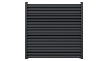 planeo Gardence Metallic Rhombus - Clôture de jardin en aluminium Carré Anthracite | DB703