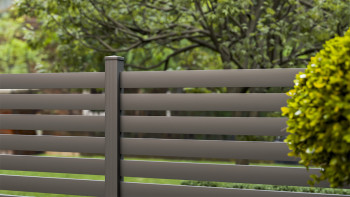 planeo Gardence Metallic Edge - Clôture de jardin en aluminium Carré Anthracite | DB703