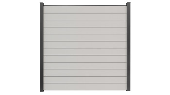 planeo Gardence Simply Small - Clôture PVC à emboîter Blanc 180 x 180 cm