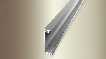 planeo Plinthe en aluminium 059 argent - 2500 x 15 x 60 mm