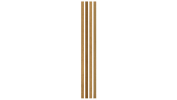 Skaben Panneau acoustique SilentWall Easy-Sticks - Chêne Rustique - 250 x 3,45 cm