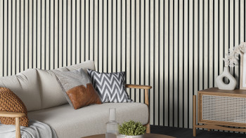 Skaben Panneau acoustique SilentWall Comfort - Chêne blanc - 250 x 30 cm