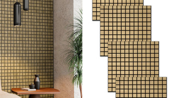 Skaben Panneau acoustique SilentWall Cube - Chêne brun clair - 61 x 61 cm