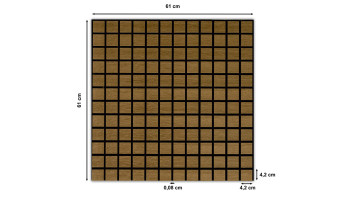 Skaben Panneau acoustique SilentWall Cube - Chêne Rustique - 61 x 61 cm