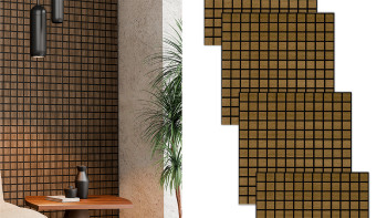 Skaben Panneau acoustique SilentWall Cube - Chêne Rustique - 61 x 61 cm