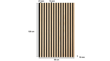 Skaben Panneau acoustique SilentWall - Chêne Naturel Clair