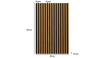 Skaben Panneau acoustique SilentWall - Chêne Naturel Huilé
