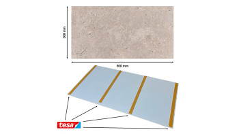 Skaben DesignWall Aqua Revêtement mural plastique - travertin 60 x 30 cm