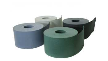 Bande de protection visuelle en PE noir, rouleau de 50 m