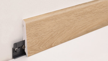 planeo Plinthe SolutionX 2en1 - 2400 x 14 x 58 mm Chêne clair (SL0057)