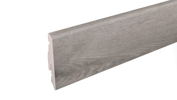 planeo Plinthe SolutionX 2en1 - 2400 x 14 x 58 mm Chêne gris (SL0088)