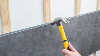 Revêtement mural plastique - planeo StrongWall - Ciment foncé