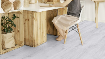 Gerflor Sol PVC clipsable - Virtuo 30 Rigid Acoustic Sunny Snow | isolation phonique intégrée (39121477)