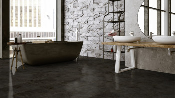 Gerflor Sol PVC clipsable - Virtuo 30 Rigid Acoustic Tavla Dark | isolation phonique intégrée (39101453)