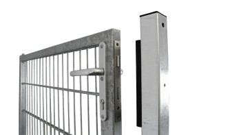 Porte universelle moyenne 1 groupe galvanisée à chaud poteaux de porte inclus