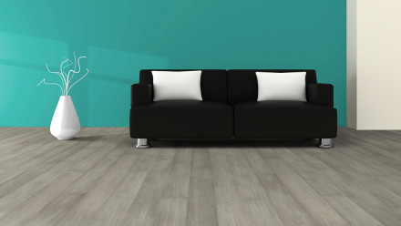 planeo parquet - Chêne européen PAYS 167 frappant - lame large raboté à la main, gris huilé naturel