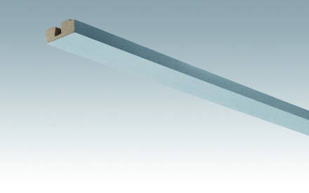 Plinthes MEISTER garnitures de plafond acier inoxydable métallique 4079 - 2380 x 40 x 15 mm