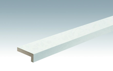 Plinthes MEISTER Bandes de recouvrement d'angle Duo Gloss White 4089 - 2380 x 60 x 22 mm