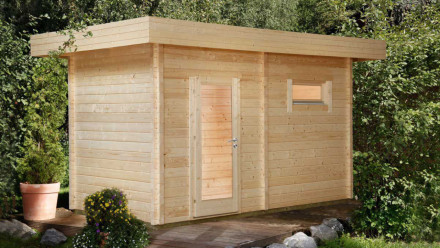 planeo abri sauna de luxe Mikko 70 finition naturelle
