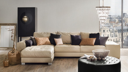 Papier peint de style champêtre Dream Again Michalsky Living country style gris crème 993