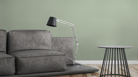 papier peint vinyle vert classique uni Greenery 136