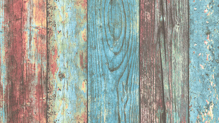 Panneau de conception de papier peint en vinyle bleu maison de campagne moderne fleurs en bois & panneau pop.up nature 3D 511